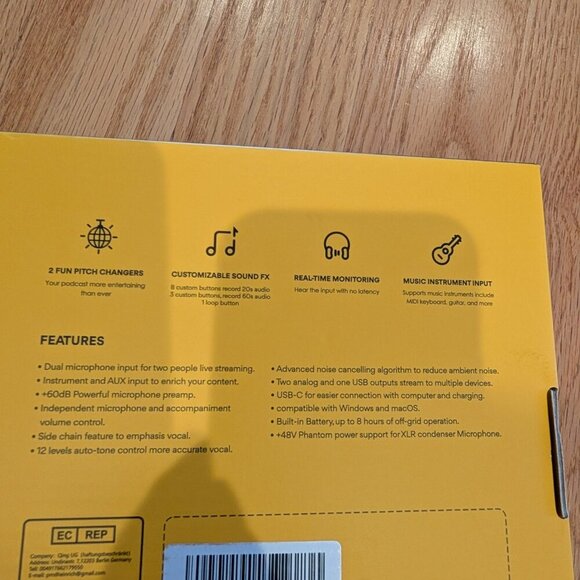 MAONO Audio Interface MaonoCaster 10-Channel Podcast Mixer AME2 Model NEW - Picture 15 of 15